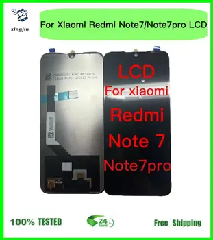 100% Тестовый Экран Для Xiaomi Redmi Note 7 ЖК-дисплей Сенсорная панель Дигитайзер Датчика В Сборе Для Redmi Note 7 Pro ЖК-дисплей