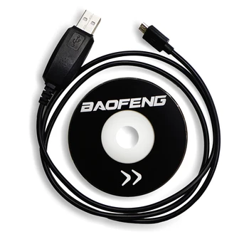 BAOFENG BF-T1 USB Кабель для Программирования С компакт-диском с программным обеспечением Для портативной рации Baofeng bft1 Запись Частотной линии Двухсторонний Радиоприемник