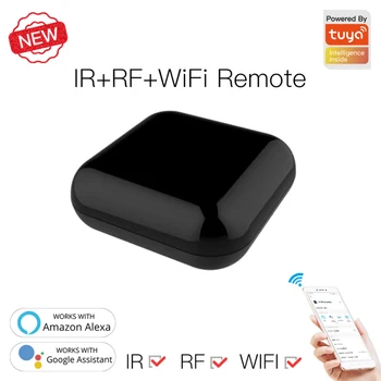 Новый WiFi RF IR Универсальный пульт дистанционного управления RF Appliances Бытовая техника Tuya Smart Life App Голосовое управление через Alexa Google Home