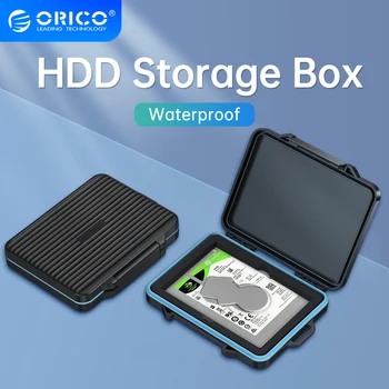 ORICO 2,5-дюймовый Чехол Для Хранения SSD/HDD, Всепогодный, Ударопрочный, Защита жесткого диска, Органайзер, Коробка для жесткого диска с Этикеткой-Карабином
