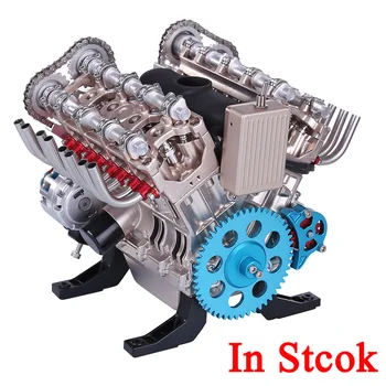ТЕХНИЧЕСКАЯ модель двигателя V8 500 + шт 1/3 Металлическая механическая модель двигателя 