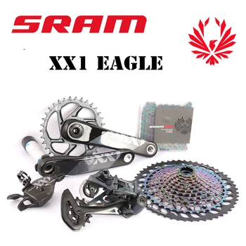 SRAM XX1 EAGLE DUB 1X12 Скоростной Горный Велосипед с Механическим Переключателем Группового Набора Карбоновый Переключатель Коленчатый Вал PG1299 10-52T Кассетный Велосипедный Комплект