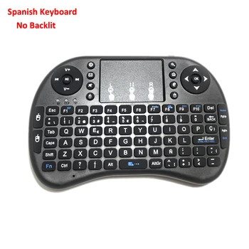 Беспроводная испанская клавиатура MiniKeyboard i8, мышь 2,4 G, Клавишный тачпад для ноутбука, Android TV Box