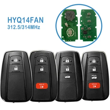 HYQ14FAN Автоматический Умный Пульт Дистанционного Управления 2/3/4 Кнопки 312,5/314 МГц 4A Чип Заменить Автомобильный Ключ Для Toyota Corolla