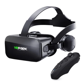 VRPARK J20 3D VR Очки, очки виртуальной реальности Для смартфонов 4.7- 6.7, Iphone, Android, игры, Стерео С контроллерами гарнитуры