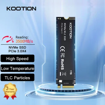 KOOTION PCIe M2 SSD NVME M.2 SSD Накопитель 1 ТБ 512 ГБ Высокоскоростной Твердотельный накопитель 500 ГБ Внутренний жесткий диск SSD Для Настольного Ноутбука