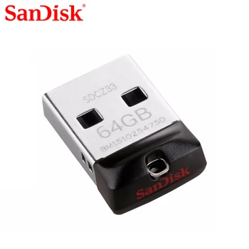 Мини-флешки SanDisk USB 2.0 CZ33 64 ГБ, 32 ГБ, 16 ГБ, 8 ГБ, USB Флэш-накопитель, U-диск, USB-ключ, флешка