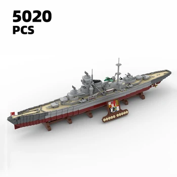 Военный конструктор MOC Prinz Eugen frigate Комплект линкоров Модель военного корабля военно-морского флота армейское оружие набор кирпичей Оружие крейсер Транспортное средство