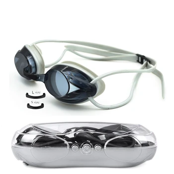 Силиконовые очки для взрослых, Профессиональные водонепроницаемые и противотуманные Мужские и женские Очки для плавания, Регулируемые Силиконовые Очки для плавания в бассейне