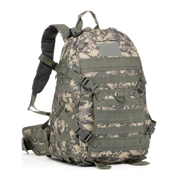 45л, Уличный тактический военный Камуфляжный Армейский рюкзак, Походная сумка Molle, Походные спортивные рюкзаки