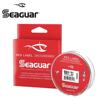 Новая Леска Seaguar Red Label из Фторуглерода 4/6/8/10/12/15lb 183m Тестовая Леска Из Углеродного Волокна С Мононитью для Ловли Карпа Leader Lines