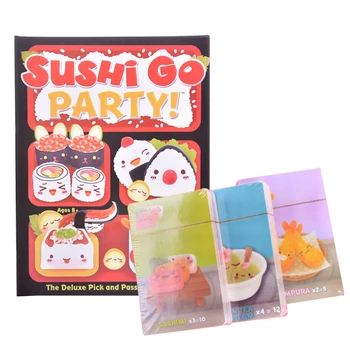 Настольная игра Kawaii Sushi Go Party Для 2-5 игроков Японская Еда Go Travel Семейная Карточная игра для Вечеринок Лучший Подарок для Ребенка Семья Ребенок
