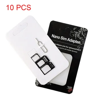 10 комплектов стандартных адаптеров для SIM-карт Nano Micro Mini, набор адаптеров для инструментов новое поступление