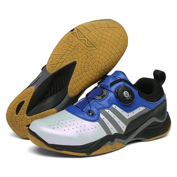 Тренировочная обувь для бадминтона, мужские роскошные туфли для бадминтона 36-46 Размера, женские нескользящие теннисные туфли, мужские волейбольные кроссовки
