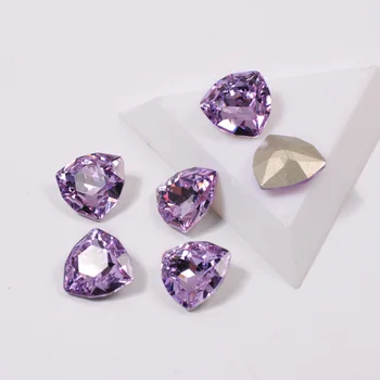 YANRUO 4706 K9 Блестящие стеклянные Стразы Блестящей Формы Фиолетового Цвета Горный Хрусталь Для Ногтей 3D Ювелирные изделия Бусины DIY Nail Art Gems