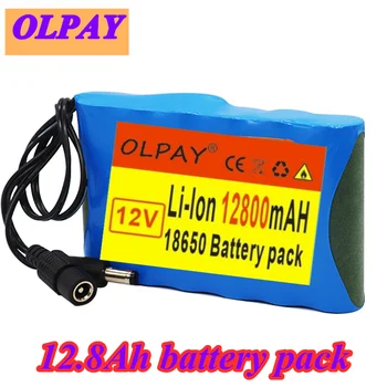 Pack de batterie Lithium-Ion 6S1P 12V 12800mAh 18650 Rechargeable, capacité DC 12.6V pour moniteur de caméra CCTV