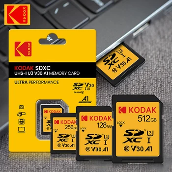 Оригинальная Карта памяти KODAK SD Card 512GB 256GB 128GB 64GB Class10 Высокоскоростной флэш-накопитель microSD Cartao Memoria для Камеры