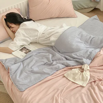 Летнее прохладное одеяло, кондиционер, Стеганое одеяло, легкие и дышащие Одеяла для дивана-кровати, одеяло Королевского Размера, тонкое Одноместное Двуспальное