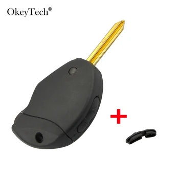 Okeytech 2 Кнопки Дистанционного Ключа Автомобиля Чехол-накладка Для Citroen Evasion Synergie Xsara Xantia Боковой Чехол-накладка со Сменной Кнопкой