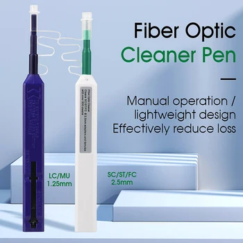 5 шт., ручка для чистки волоконно-оптических разъемов в один клик для 2,5 мм SC ST FC или 1,25 мм LC разъемов, инструмент для чистки волоконно-оптических разъемов