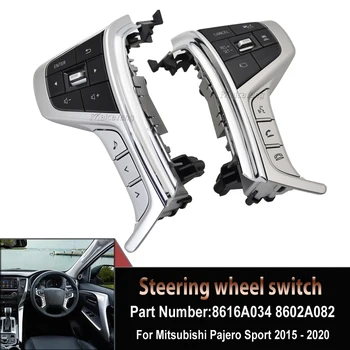 8616A034 8602A082 Переключатель Круиз-контроля Рулевого Колеса, Мультимедийная Кнопка Регулировки громкости Звука Для Mitsubishi Pajero Sport 2015-2020