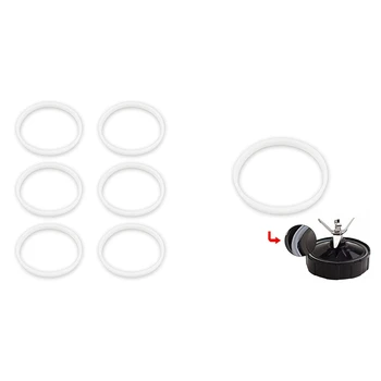 6 упаковок резиновых прокладок, сменное уплотнение, белое уплотнительное кольцо для чашек блендера Ninja, запасные части, уплотнения BL770