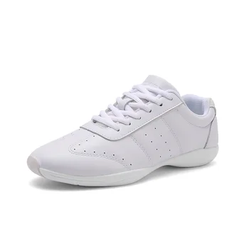 Обувь для подбадривания, спортивная обувь для спортивной гимнастики, Женские Маленькие белые туфли