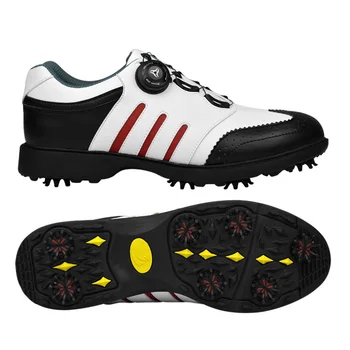 Мужская обувь для гольфа, водонепроницаемая спортивная обувь, Вращающиеся ручки, пряжки, Кроссовки для гольфа, Мужские противоскользящие Спортивные кроссовки 39-44