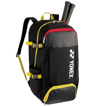 Наплечная сумка для бадминтона YONEX Большой емкости, унисекс, Максимум для 2 ракеток, Спортивный рюкзак для ракеток С отдельным отделением для обуви