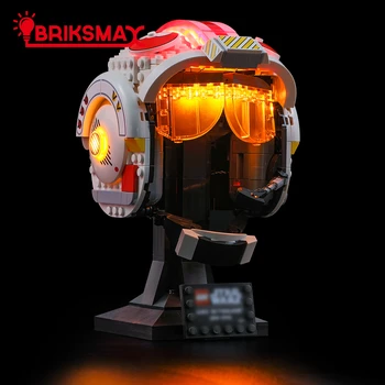 BriksMax Светодиодный светильник для 75327 Red с пятью строительными блоками в виде шлема (модель не включена) Игрушки для детей