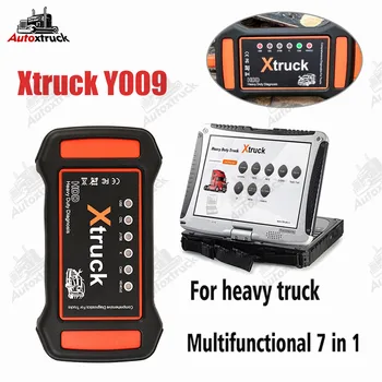 Профессиональный диагностический грузовик Xtruck Y009 для тяжелых условий эксплуатации с ноутбуком CF19 Многофункциональные инструменты диагностики 7 в 1