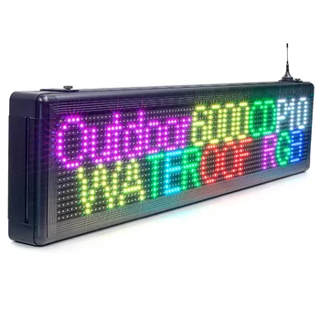 P10mm Открытый Водонепроницаемый RGB Полноцветный SMD модуль, светодиодный дисплей, программируемая информация о прокрутке, температурный указатель