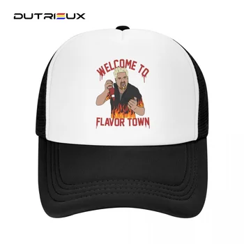 Добро пожаловать в Flavortown 2023, Летняя Женская Мужская сетчатая бейсболка, Солнцезащитная шляпа, Уличные Дышащие шляпы Casquette