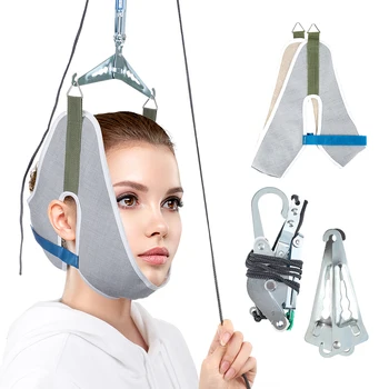 Устройство для вытяжения шейки матки, домашняя растяжка, медицинское Подвесное устройство для лечения шейного спондилеза, устройство для лечения шеи, Шейный ортез, тяговая рама