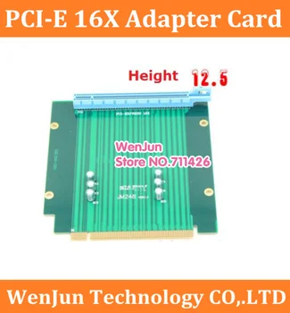 DIY PCI-E PCI Express 16x адаптерная карта высотой 12,5 см PCIe x16 90 градусов видеокарта конвертер карты Для шасси Серверной материнской платы