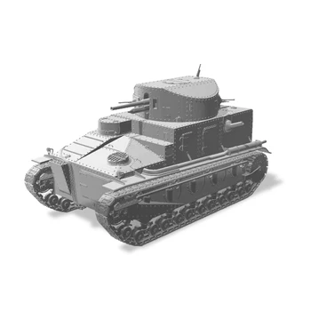 SSMODEL 48577 V1.7 1/48 Комплект моделей из смолы с 3D-принтом, британский средний танк Vickers Mk I