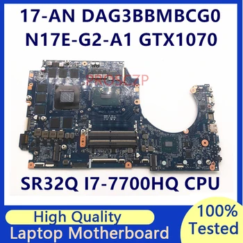 DAG3BBMBCG0 Для HP Omen 17-AN 17T-AN С процессором SR32Q I7-7700HQ N17E-G2-A1 GTX1070 8G Материнская плата ноутбука 100% Протестирована, работает хорошо
