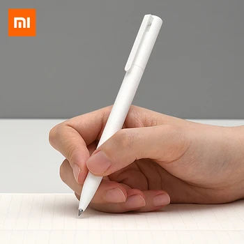 Новая Оригинальная гелевая ручка Xiaomi 0,5 мм Черная чернильная пресс-ручка Япония MiKuni Ink Write Гладкая Гелевая чернильная ручка для школьных офисных канцелярских принадлежностей