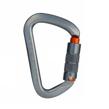 Карабинный крюк D-образная пряжка для карабина из алюминиевого сплава, быстросъемная пряжка для скалолазания на открытом воздухе, аксессуары для скалолазания