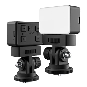 Светодиодная видеокамера Mini Camera Fill Lights с 3-мя холодными башмаками Портативное фотографическое освещение для зеркальных камер DJI Sony Canon