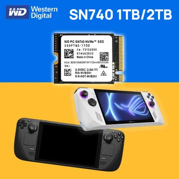 Western Digital WD SSD SN740 1 ТБ 2 ТБ NVMe PCIe 4,0X4 для чтения 5150 Мбит/с 2230 M.2 для ноутбука Steam Deck Rog Ally, планшета GPD Surface
