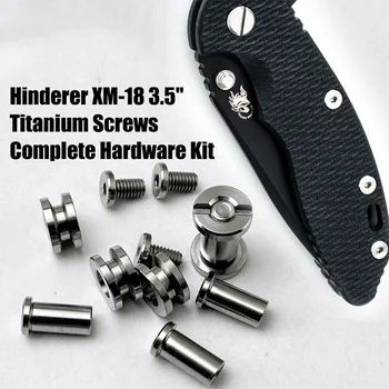 Титановый сплав, 1 Полный комплект Винтов для Рукоятки Ножа RICK Hinderer XM-18 XM18 3,5 