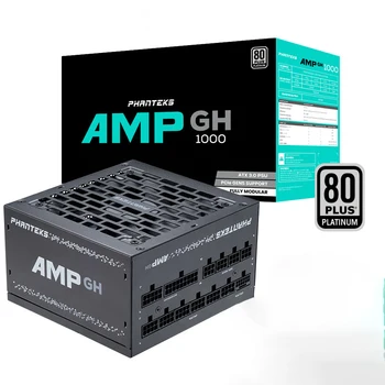 Phanteks AMP GH Номинальная мощность 1000 Вт ATX3.0, Родной PCI-E5.0, Японский Конденсаторный Платиновый Полнорежимный блок питания