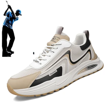 Новая спортивная обувь для гольфа для отдыха, мужская обувь для тренировок по гольфу, обувь для прогулок на открытом воздухе, мужская спортивная обувь для газона