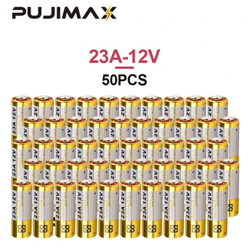 PUJIMAX Новый 50 шт./лот Сухой Щелочной Аккумулятор 12V A23 Высоковольтный Аккумулятор V23GA MN21 8F10R 8LR23 для Дверного Звонка Автомобильных Часов Батареи