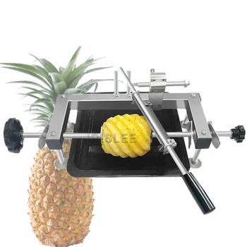 Бытовая машина для чистки ананасов Высококачественная коммерческая машина для чистки фруктов и ананасов из нержавеющей стали