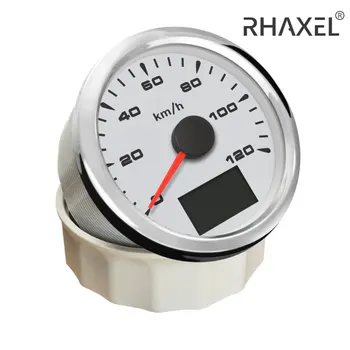 RAXEL GPS Спидометр 0-120 км/ч 0-200 км/Ч Одометр Пробега 9-32 В для Авто Грузовика с 8 цветами Подсветки 85 мм
