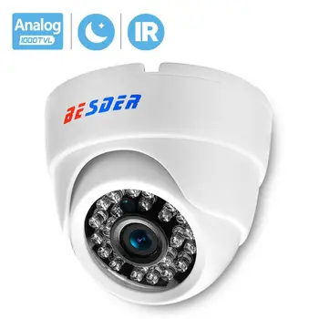 BESDER 1080P 720P AHD Внутренняя Купольная Аналоговая Камера CCTV IR LED Ночного Видения Обнаружение Движения CMOS Датчик Видеонаблюдения AHD