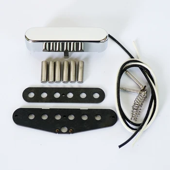 Комплекты звукоснимателей для гитары Donlis Alnico 5 Tele с черным корпусом и хромированной латунной крышкой