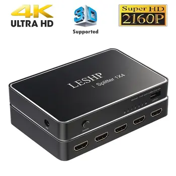1 Порт HDMI-совместимого входа 4 порта HDMI-совместимого выхода Разветвитель 2.0 с поддержкой USB-зарядки 1080P 3D UK Plug